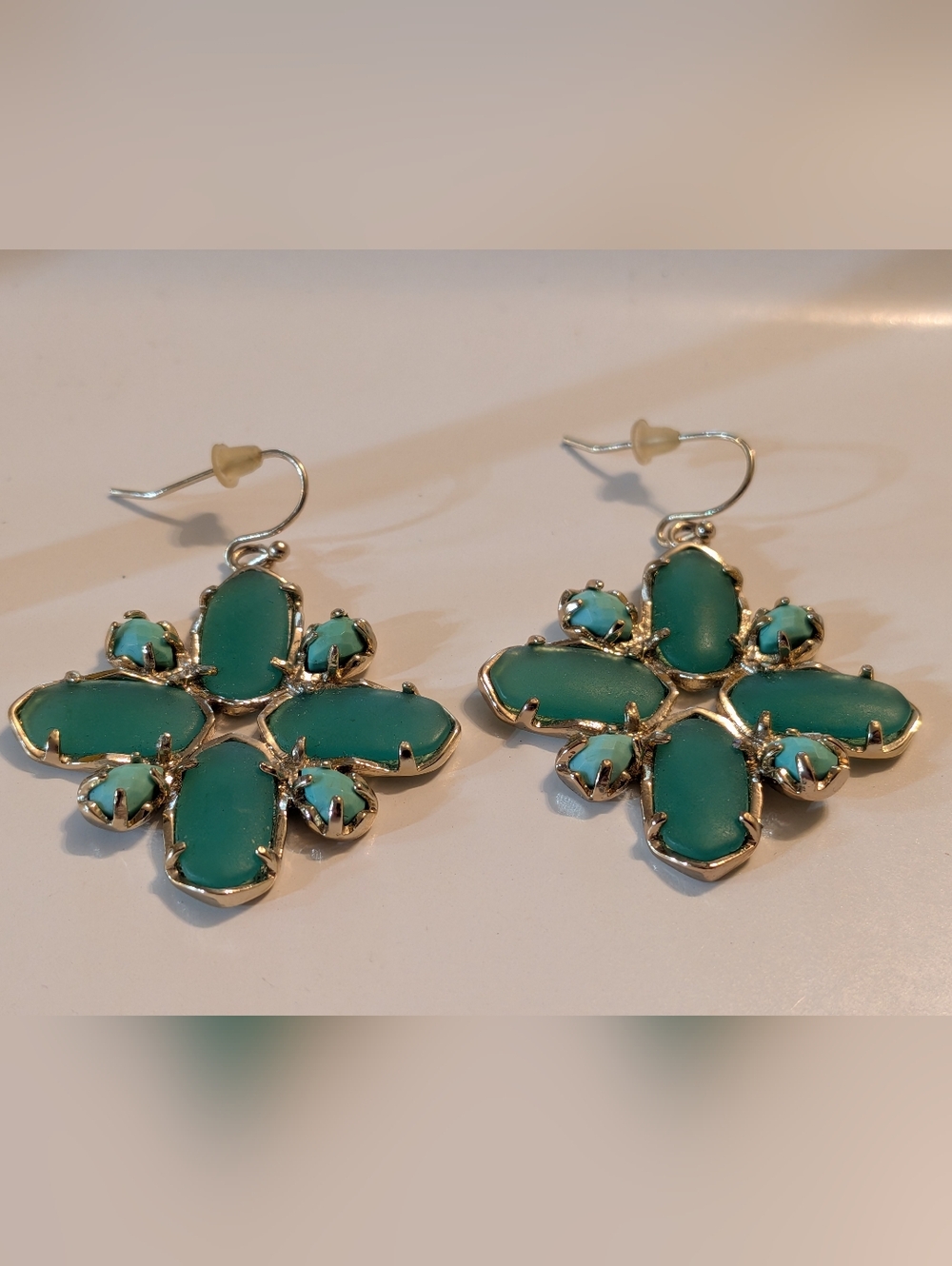 Kendra Scott Green Astra Drop Earrings